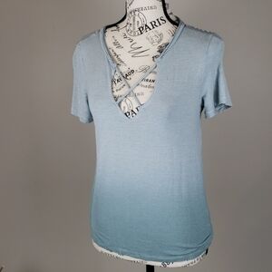 {American Eagle} Ombre Shirt Criss Cross Straps